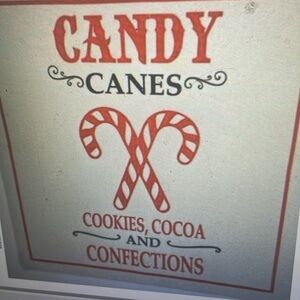 Christmas house candy cane, pillow case